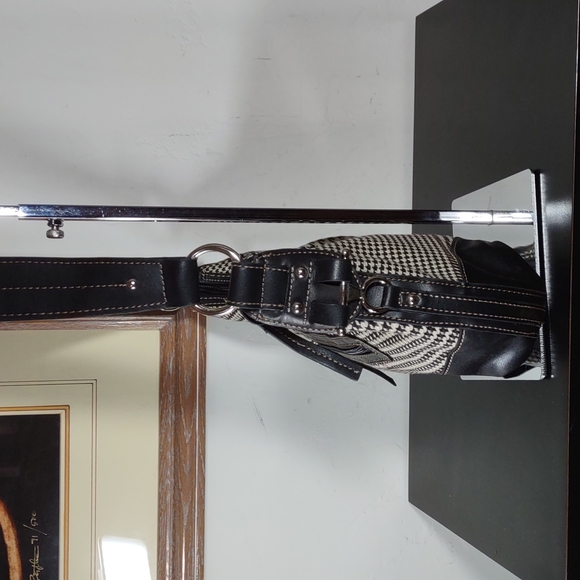 Vintage Chaps Houndstooth Check Hobo Bag - Picture 5 of 7